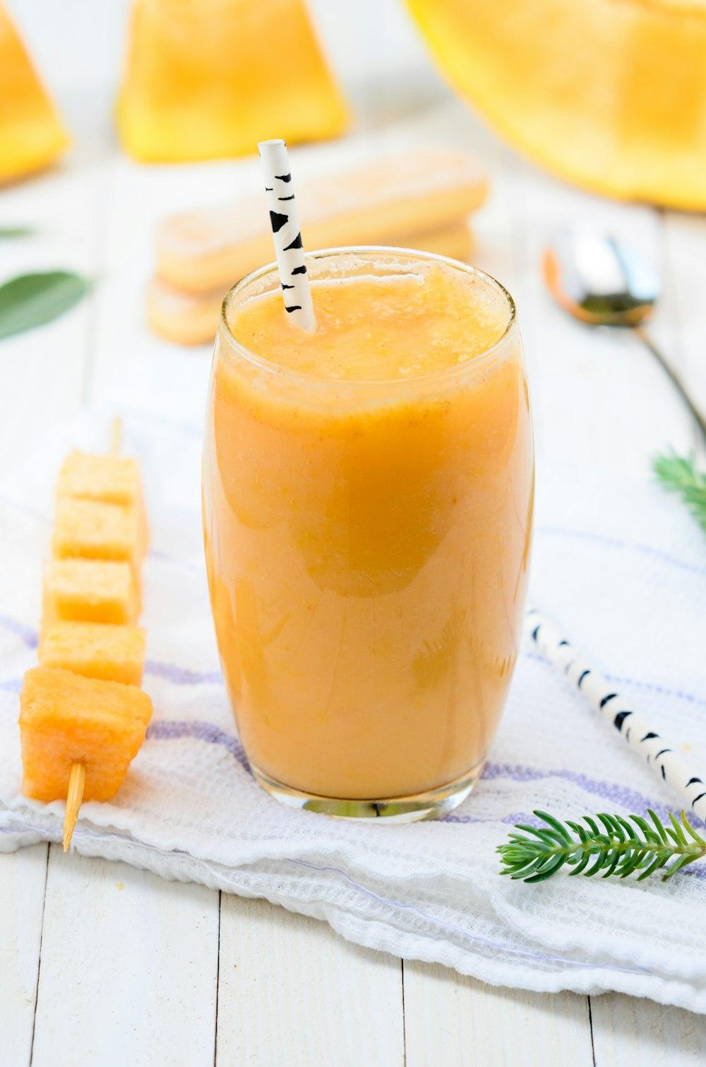 Glass of mango juice